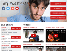 Tablet Screenshot of jayforeman.co.uk